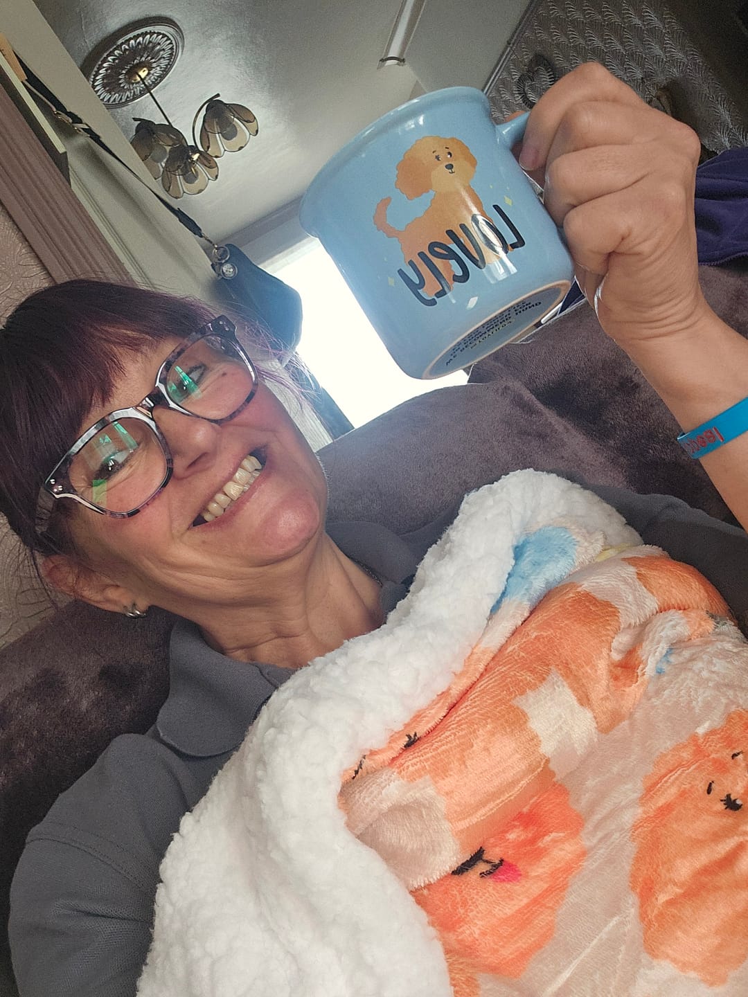 Customer photo review of Hooman Blankie - Curly Club Collection