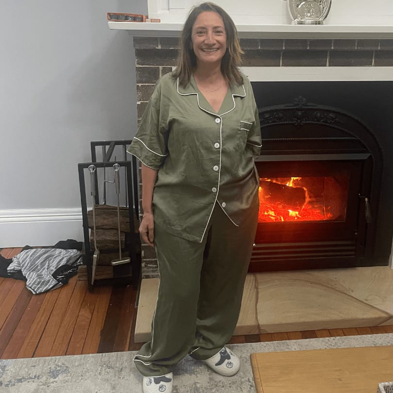 Customer photo review of Menopause Cooling Pyjama Autumn-Winter Set