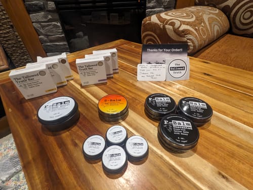 Customer photo review of F-Balm - Anti-Aging Tallow Balm - Black Label (UNSCENTED) - 2 oz.