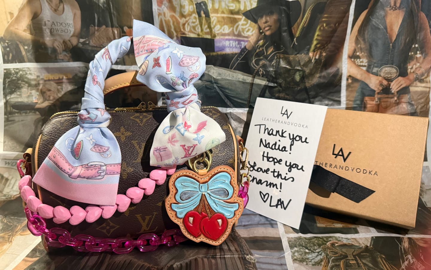 Customer photo review of LAV x AllRed Cherry Bow Charm