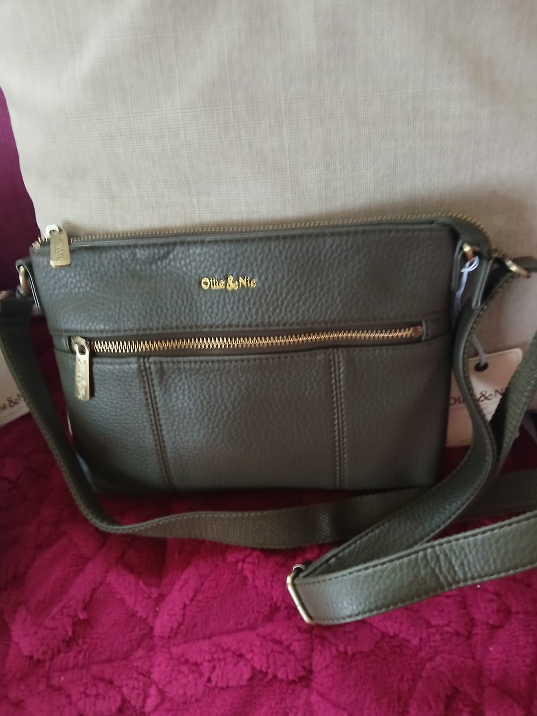Customer photo review of Blake Mini Crossbody - Khaki