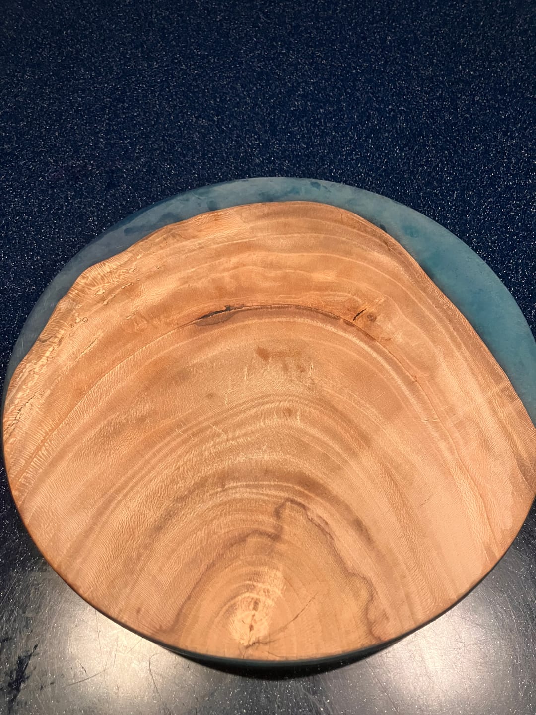 Customer photo review of 12" Round x 2" Deep Silicone Mold For Epoxy Resin