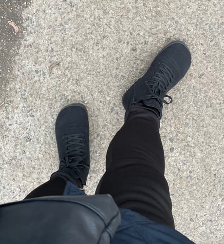 Customer photo review of Vaistoa Tunto 2 | Felt Barefoot Sneakers