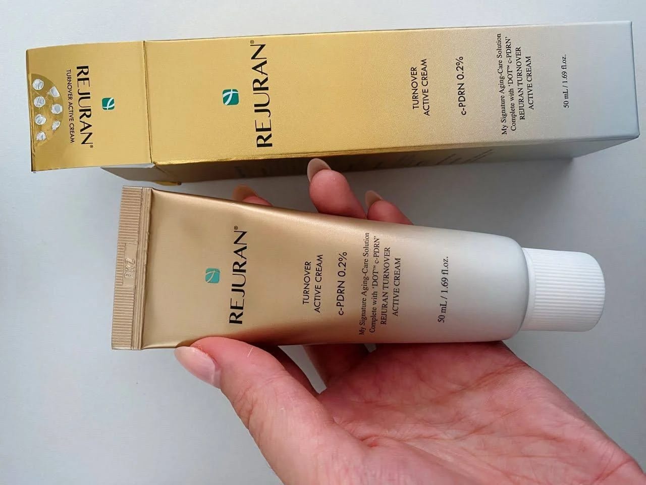 Customer photo review of Rejuran Turnover Active Cream