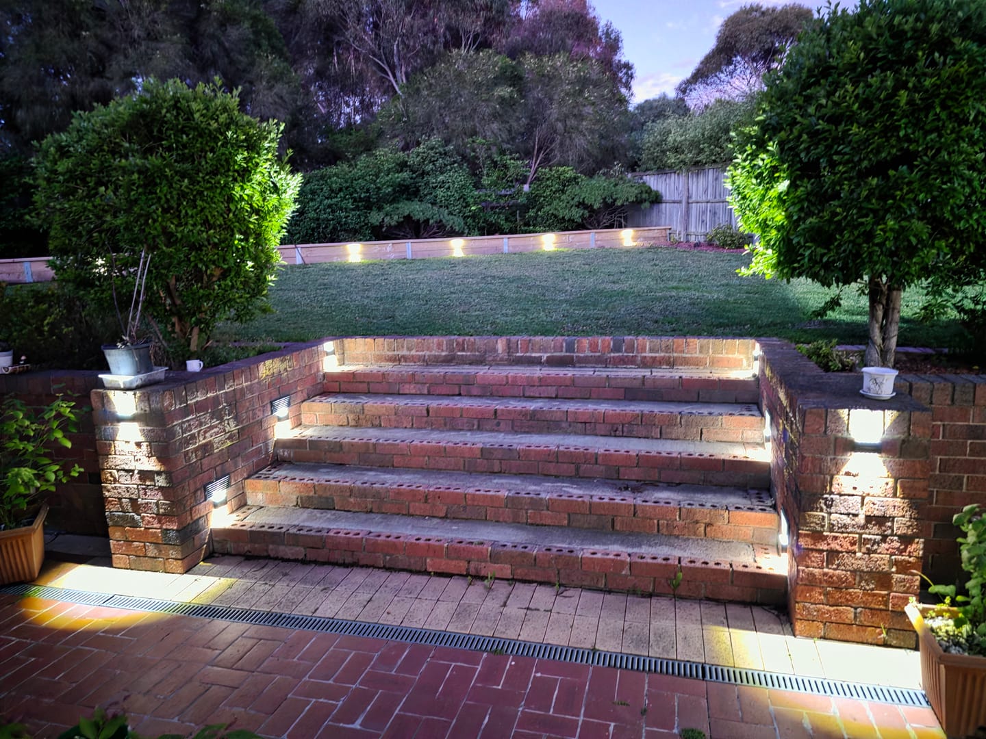 Customer photo review of GardenBrite™ Solar LED Wall Lights
