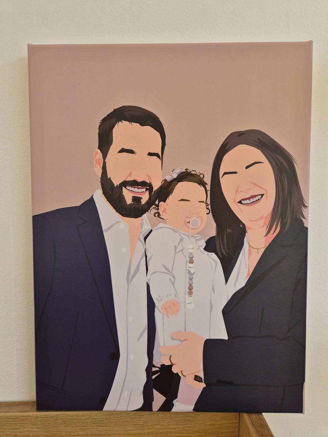 Customer photo review of Portrait Minimaliste (Sur Toile)