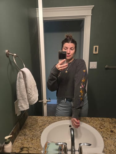 Customer photo review of Searching for Serotonin Mineral Wash Long Sleeve
