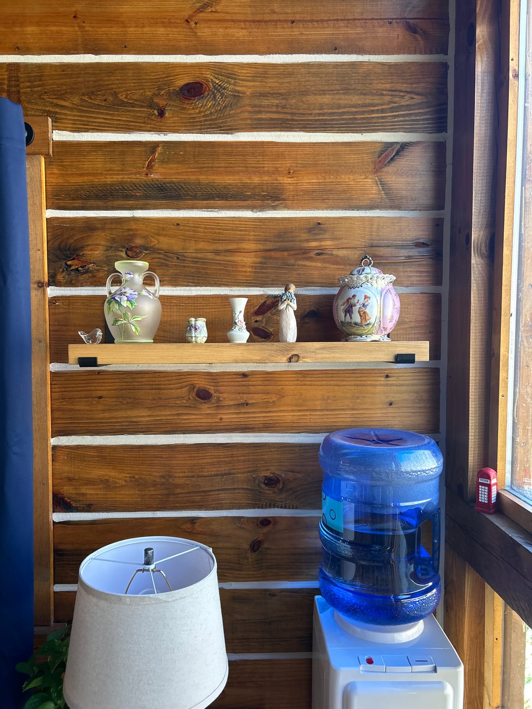 Customer photo review of Rustic Shelves with Brackets