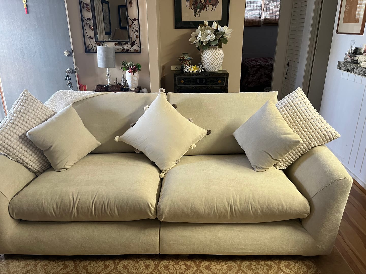 Customer photo review of Feathers Sofa