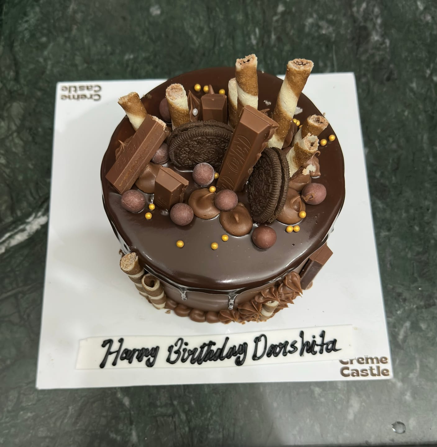 Customer photo review of Chocolate Indulgence Cake