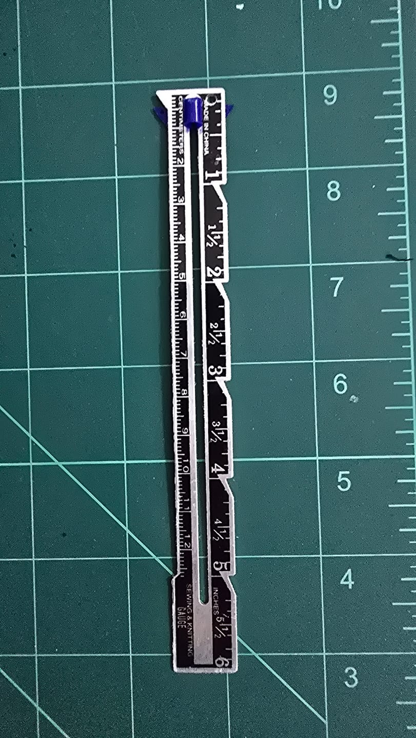 Customer photo review of Handy Sewing Gauge