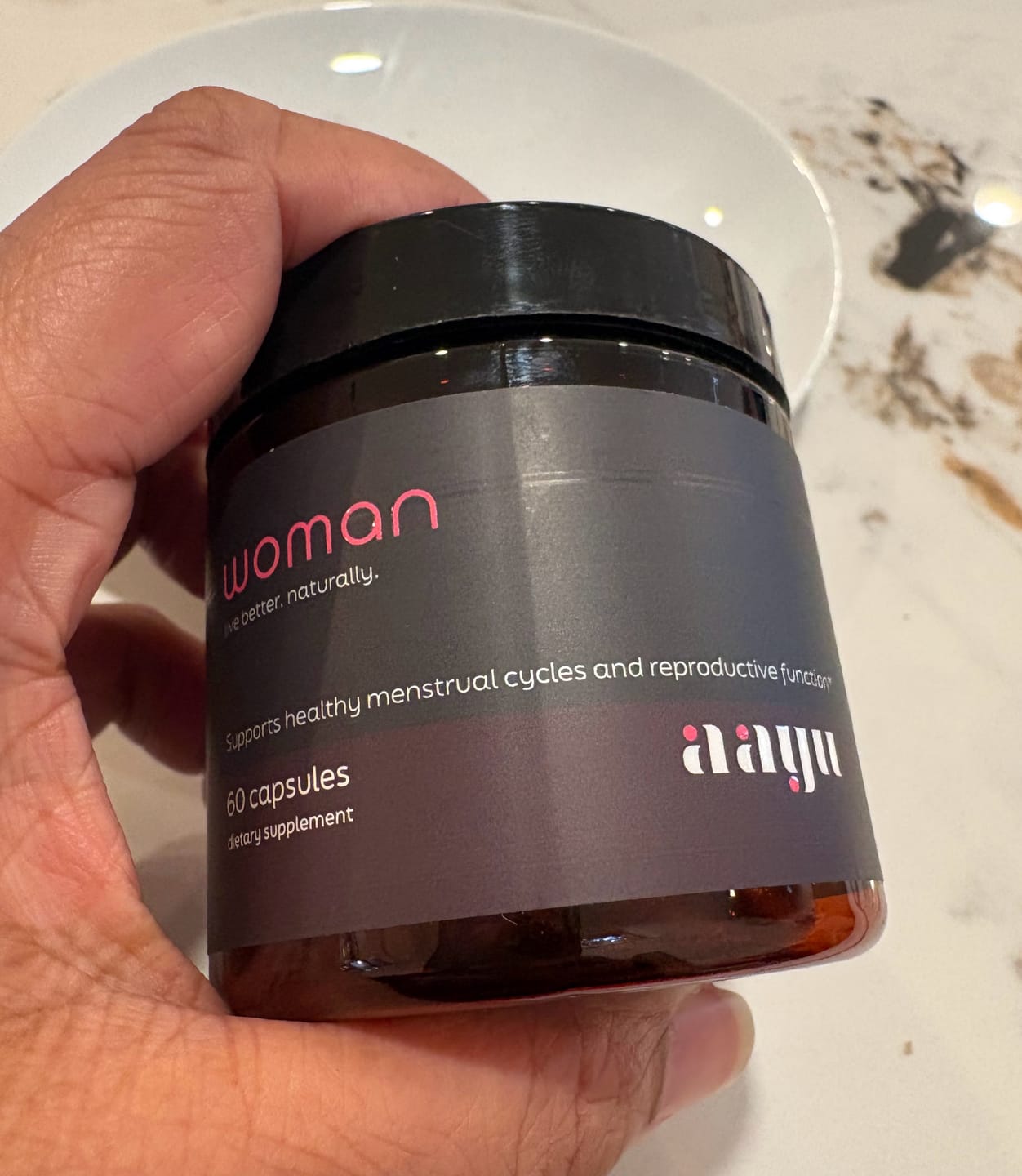 Customer photo review of Aayu All Natural Hormonal Balance Supplement For Women  ( new )