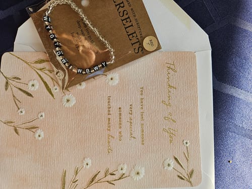 Customer photo review of When you go through deep waters, I will be with you. VERSELET®