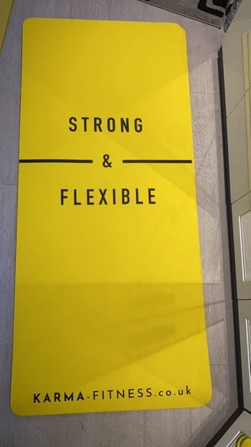 Customer photo review of Large Exercise Mat - Extra Wide & Thick Yoga Mat
