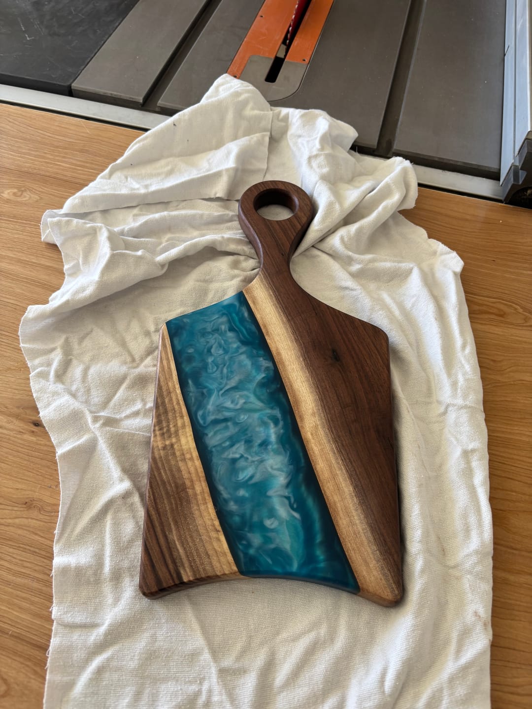 Customer photo review of Router Templates 4 Pack - Cheese Board Acrylic Templates