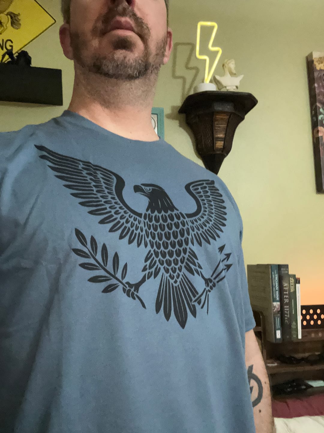 Customer photo review of Virtue and Valor T-Shirt