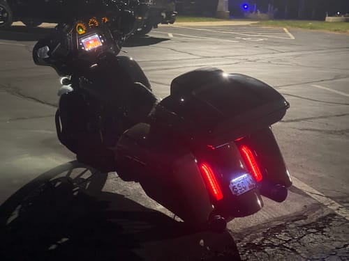 Customer photo review of HR3 LED Light For Rear Fender Fascia Somked Lens For Harley Touring 2014-2023