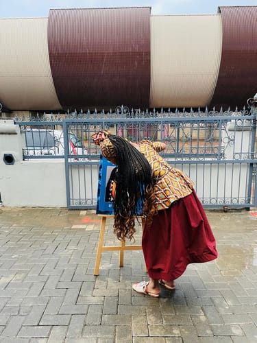 Naledi L. review of Kaftan African Soft Cotton Print Loose Dress image 1 out of 2