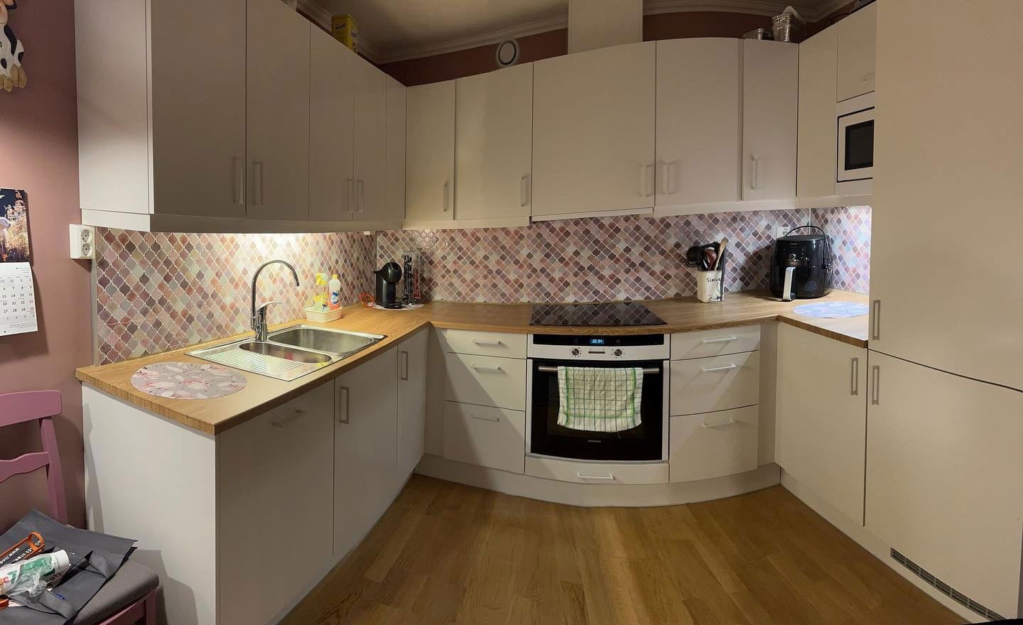 Customer photo review of Lanterne pastell selvklebende veggfliser