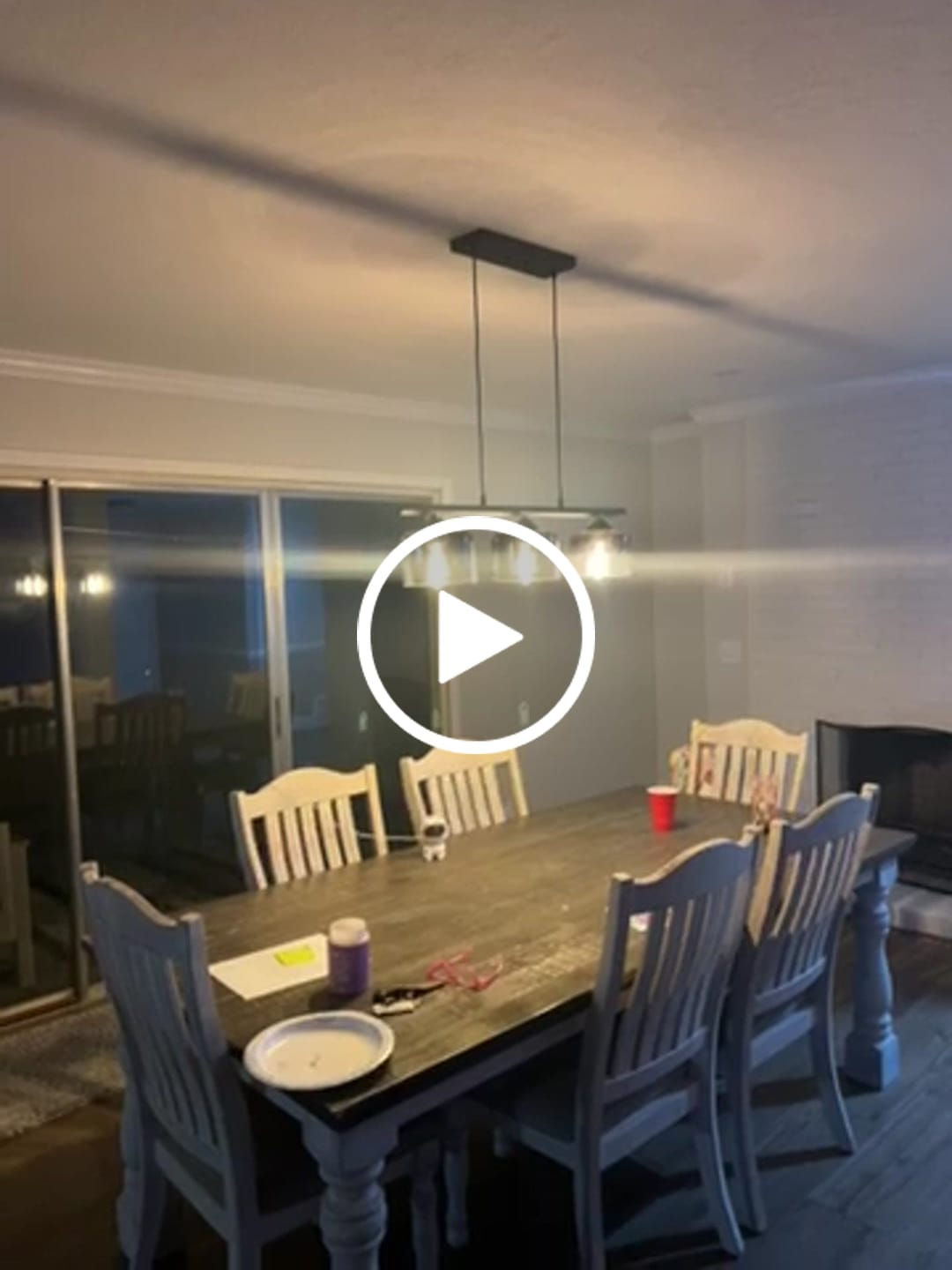 Customer video review of Contemporary 3-Light Gradual Smoked Glass Island Chandelier