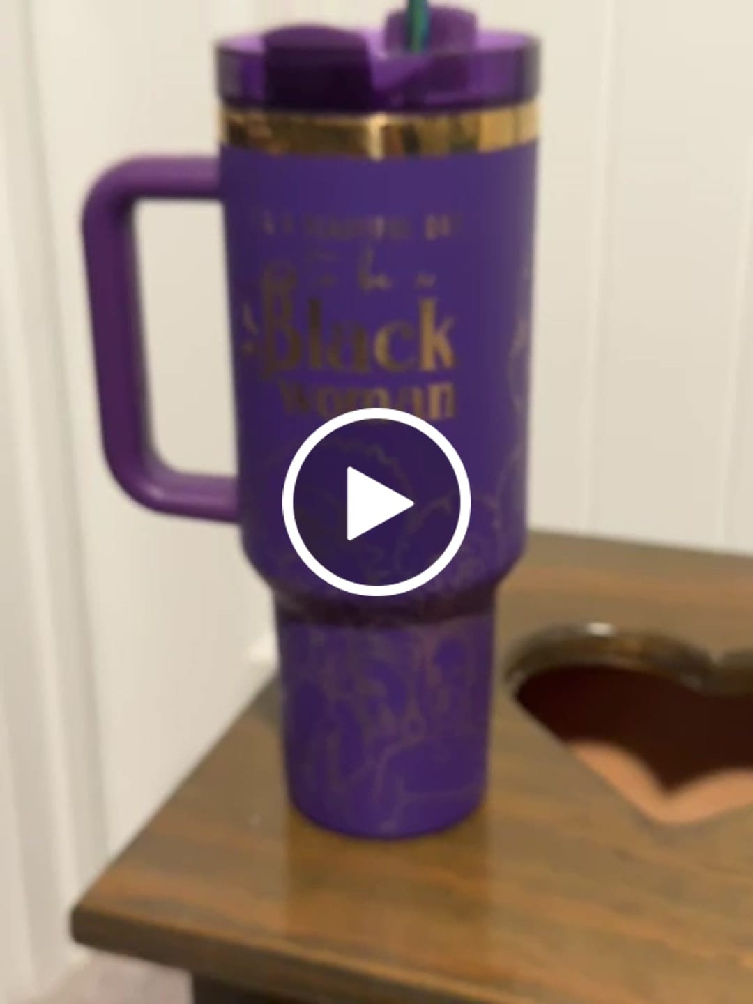 Customer video review of “Purple Reign” 40oz Insulated Tumbler – "It’s a Beautiful Day to be a Black Woman"