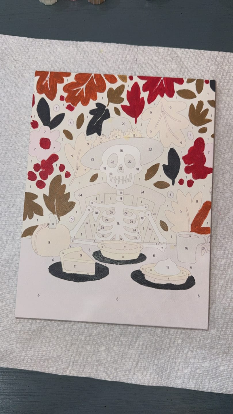 Customer photo review of 6 Mini Paintings - Spooky Autumn Set