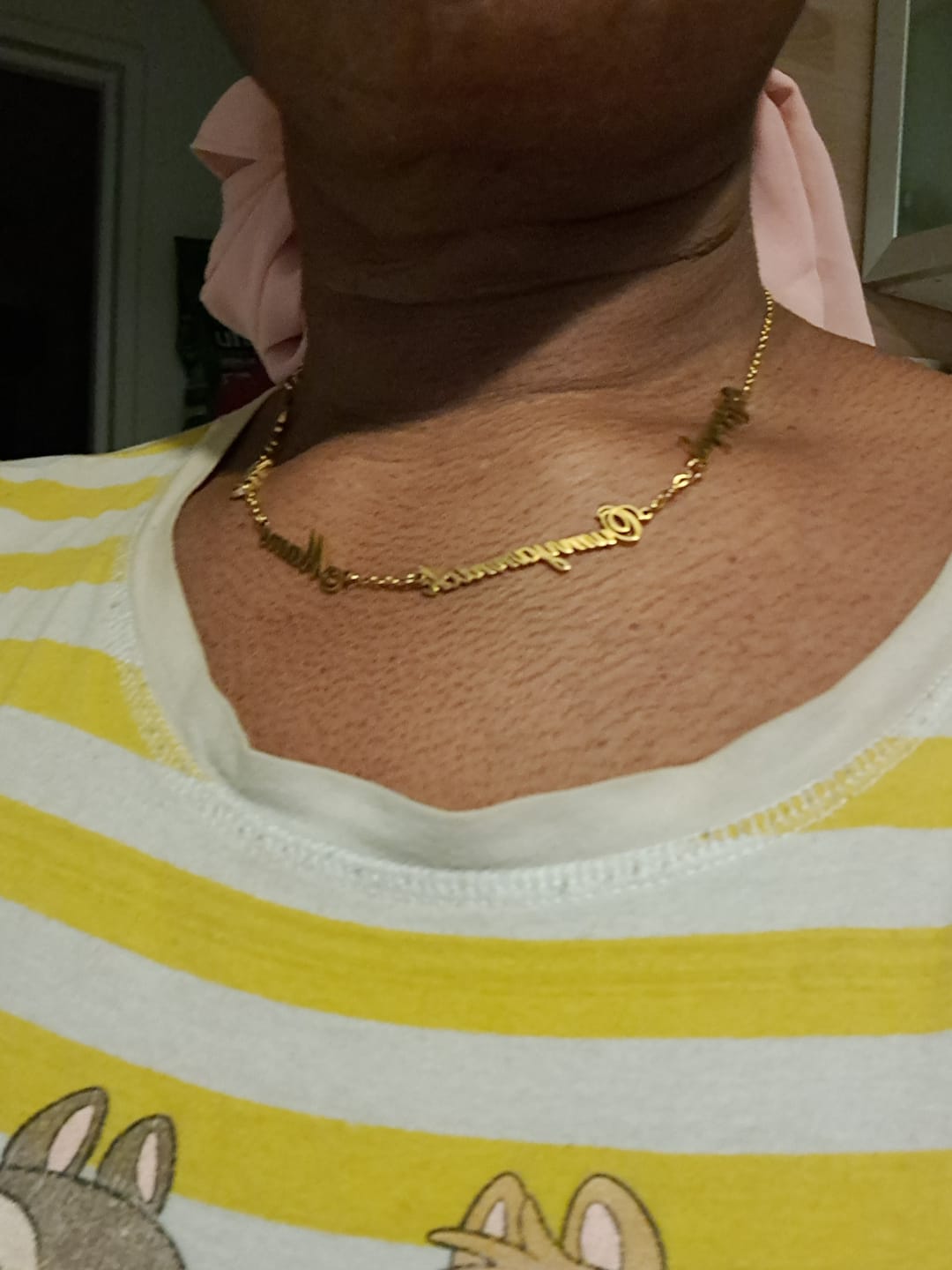 Customer photo review of Collier Personnalisé Plusieurs Prénoms