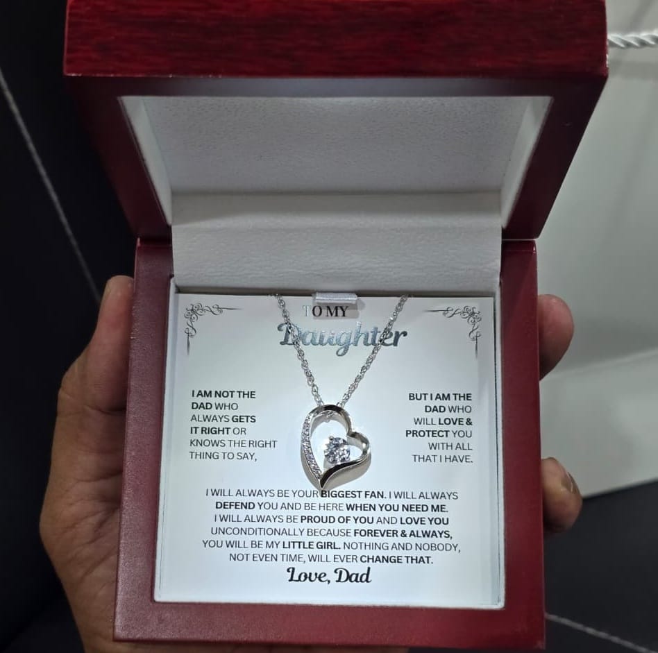 Customer photo review of You will always be my little girl - Necklace Daughter From Dad