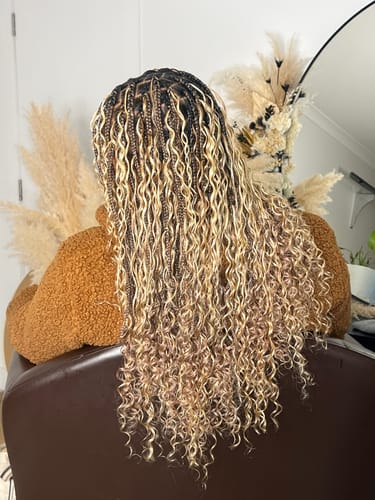 Customer photo review of Deep Wave Bulk Braids
