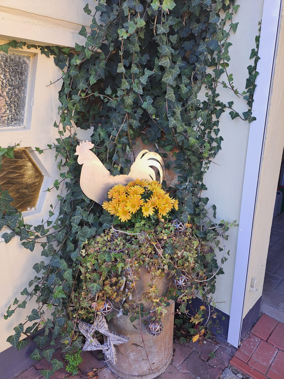 Customer photo review of Gartenstecker Hahn