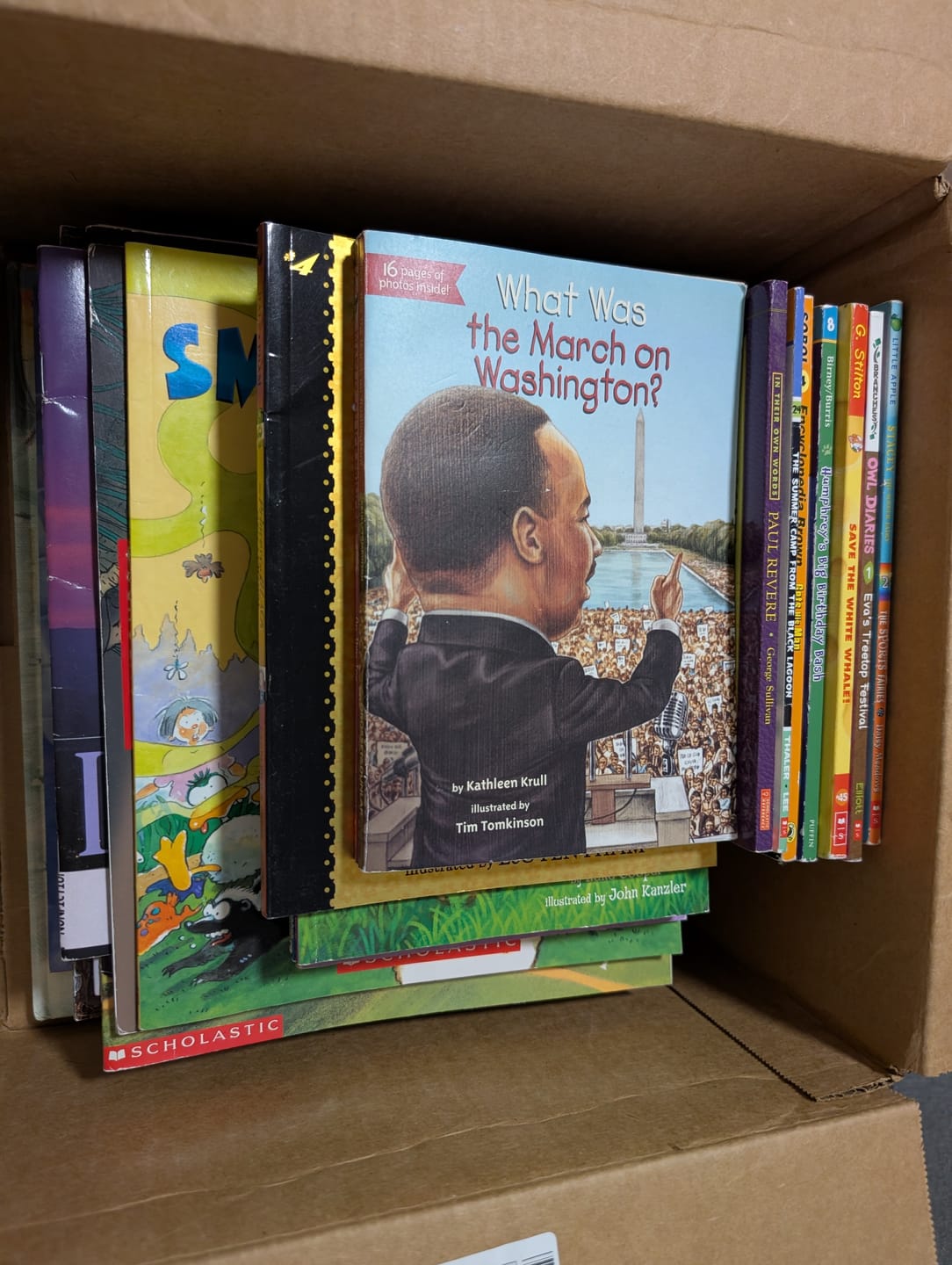 Customer photo review of Book Bundle Ages 12 and Under (40 Books)