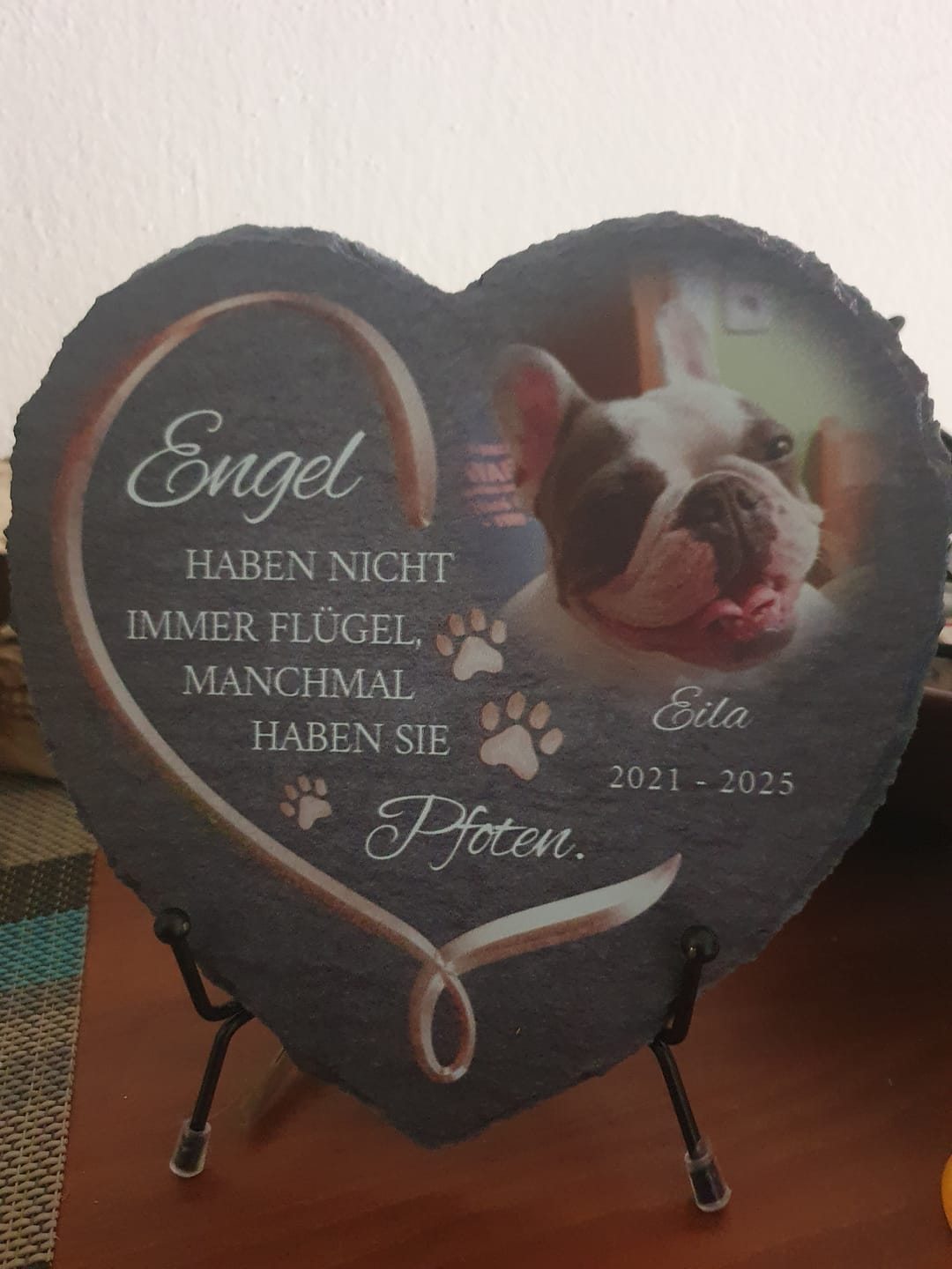 Customer photo review of Geschenkbeutel Schieferherz