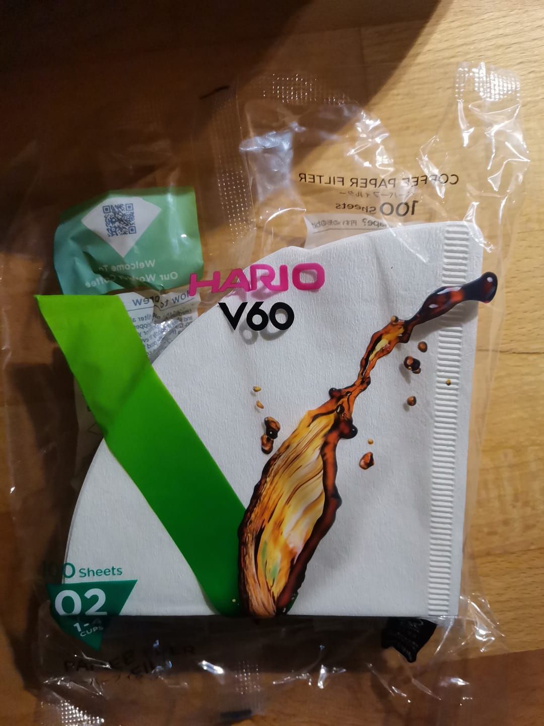 Customer photo review of Hario Papierfilter Weiß für den 02 Dripper