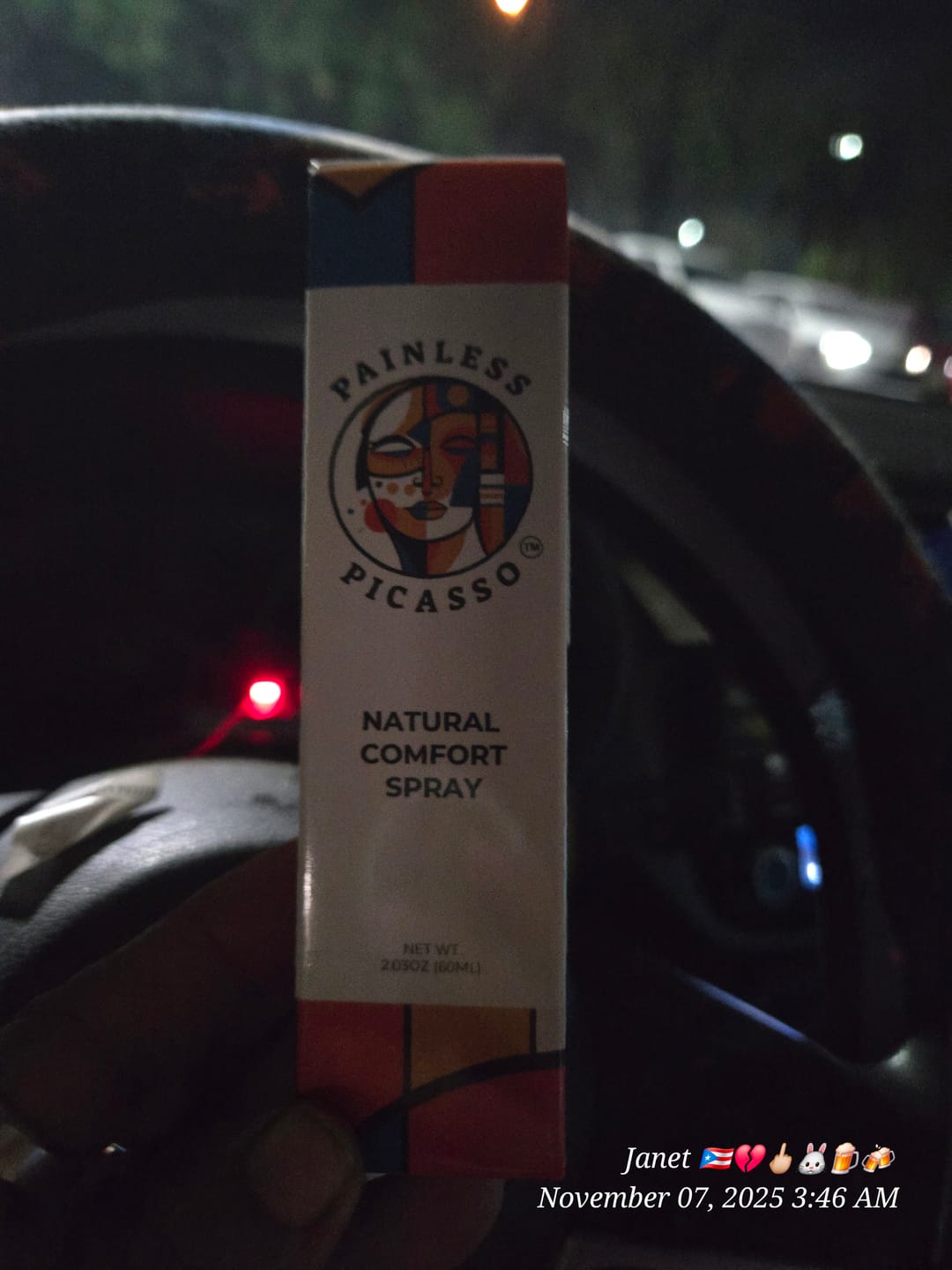 Customer photo review of 2.03 oz 60ML Comfort Spray Natural Effective
