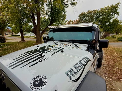 Customer photo review of Light Bar Cover | Dual Row 52"