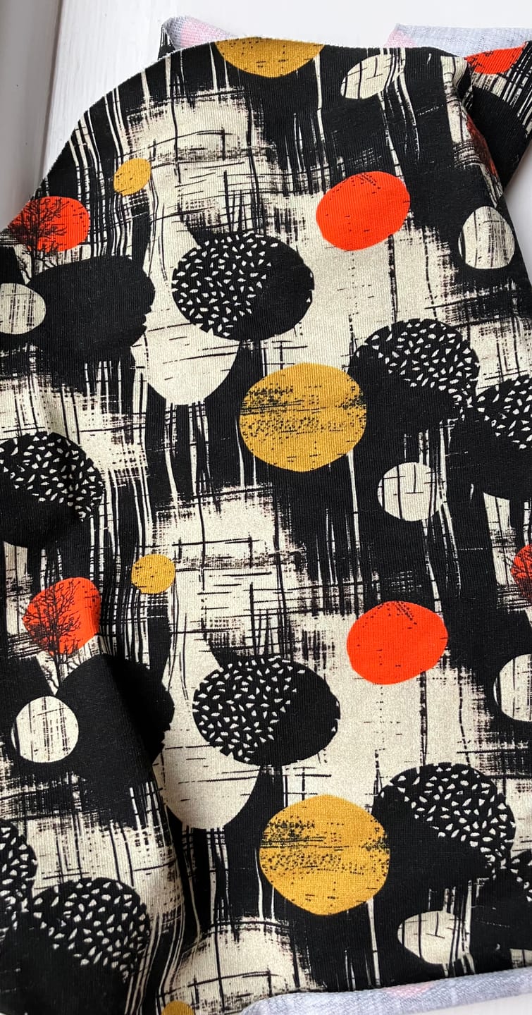 Customer photo review of Retro Rounds French Terry Fabric