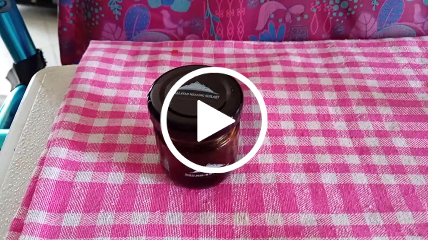 Customer video review of 50Grams x 5 Shilajit Resin