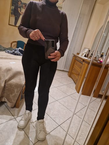 Customer photo review of Leggins felpato taglie dalla XS alla XXL