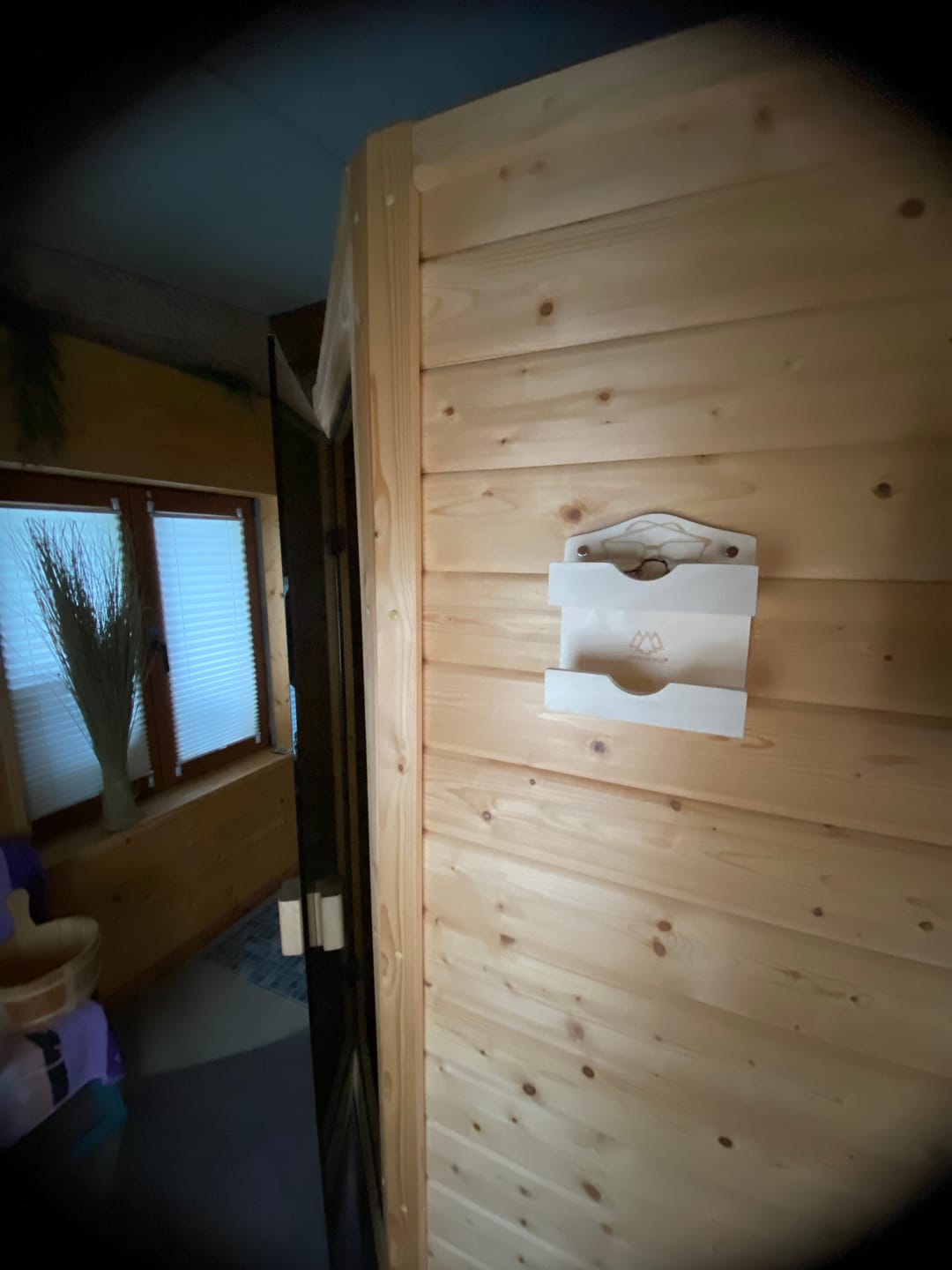 Customer photo review of Sauna Brillenablage