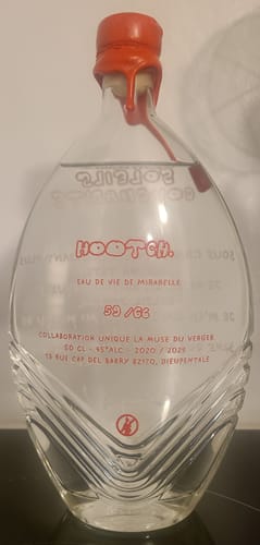Customer photo review of SOLEILS COUCHANTS - Eau-de-vie de Mirabelle (2020) - Damejeanne Unique 66 Bouteilles