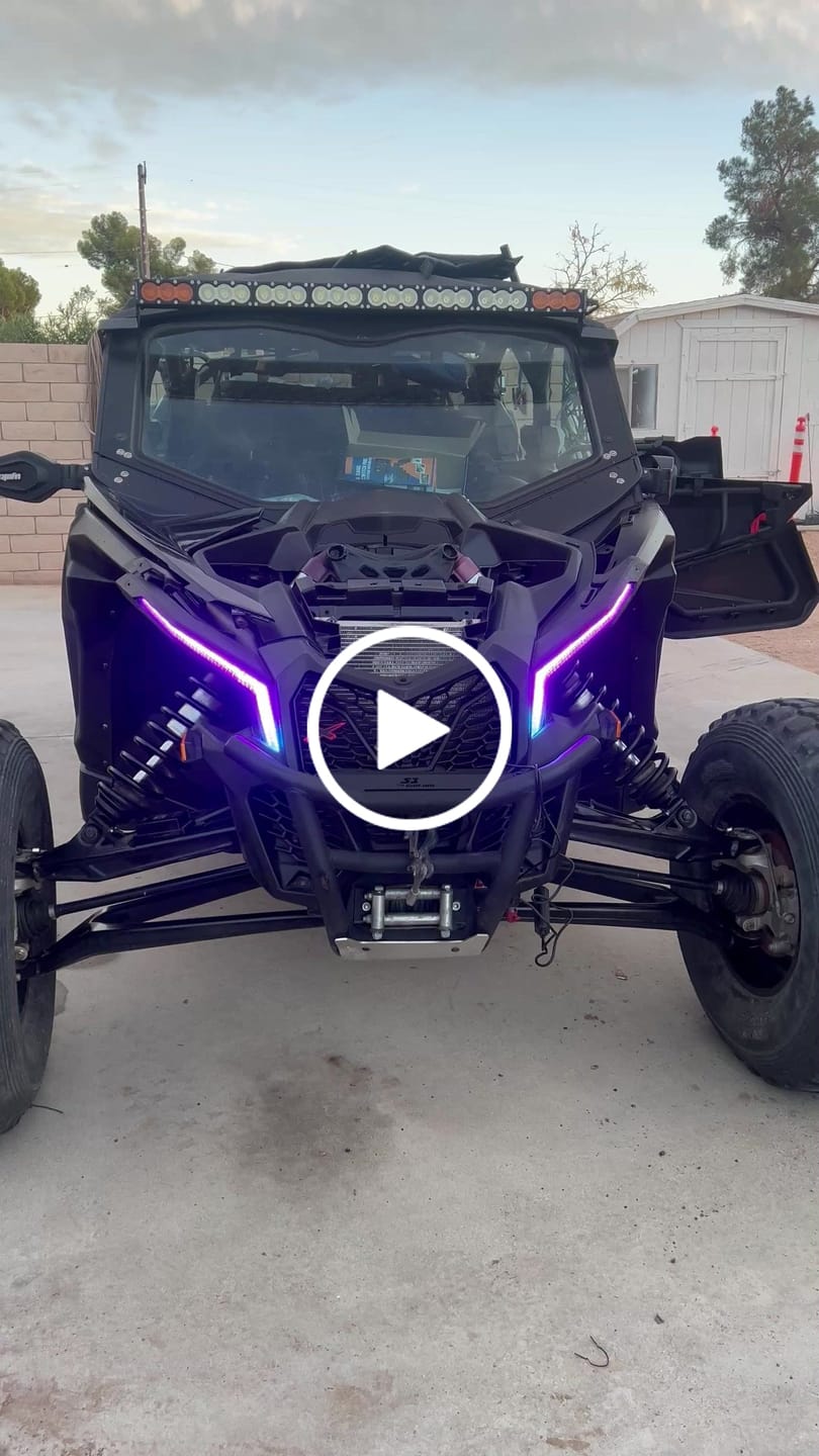 Customer video review of Can Am X3 RGBW Brow Lights