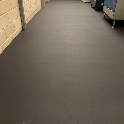 Customer photo review of 6mm Rubber Sheet Matting Durable, Slip-Resistant, Easy to Clean for Commercial & Industrial Use Versatile Flooring Solution - Linear Metre