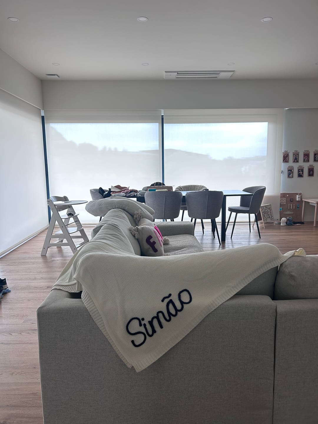 Customer photo review of Hand Knitted Personalized Blanket