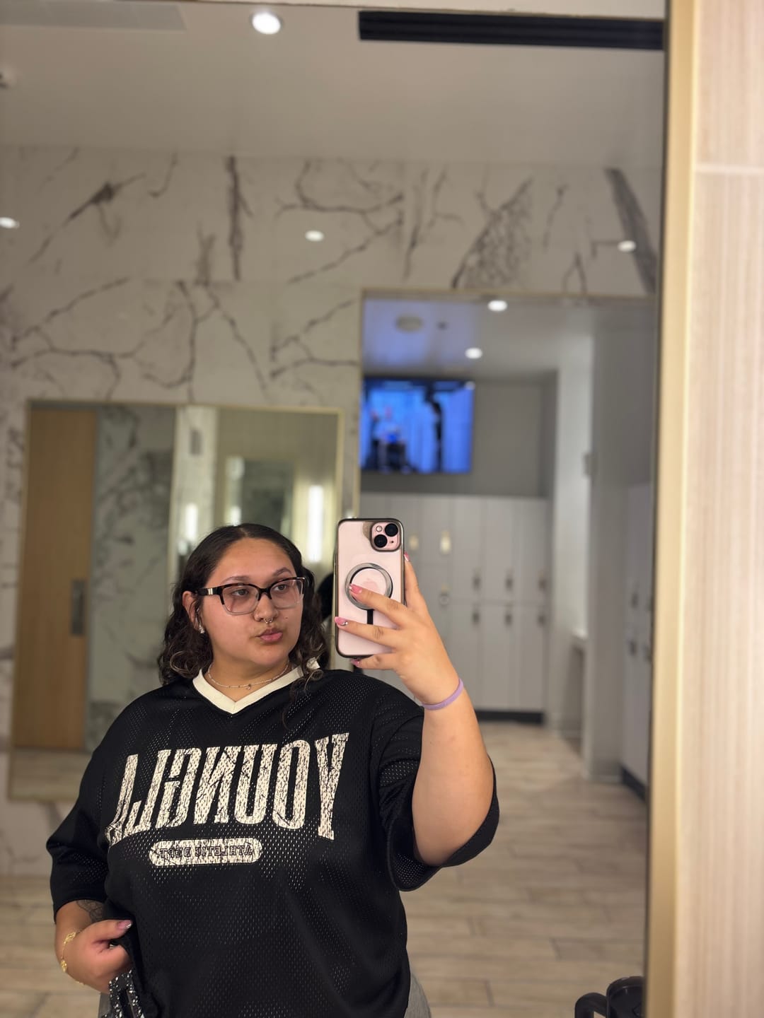 Customer photo review of 4187 - Varsity Football Cropped Jersey