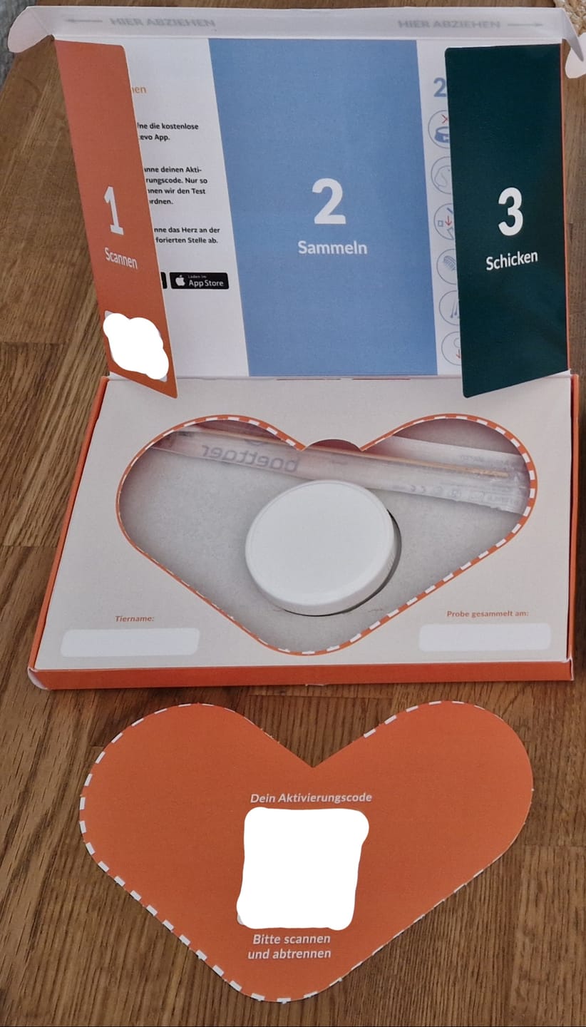 Customer photo review of Allergietest Plus Hund