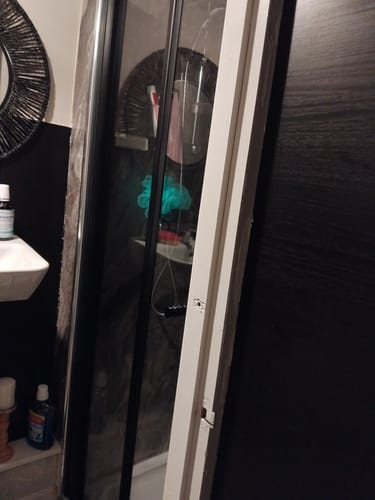 Customer photo review of Ralus6 Bifold Door 1850 x 760mm - Matt Black