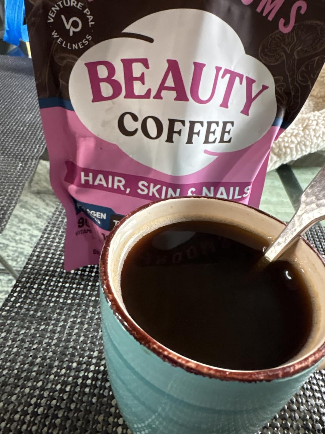 Customer photo review of Mushroom Beauty Coffee - 30 servings