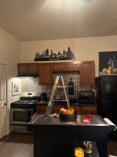 Customer photo review of Chicago Skyline Wall Art