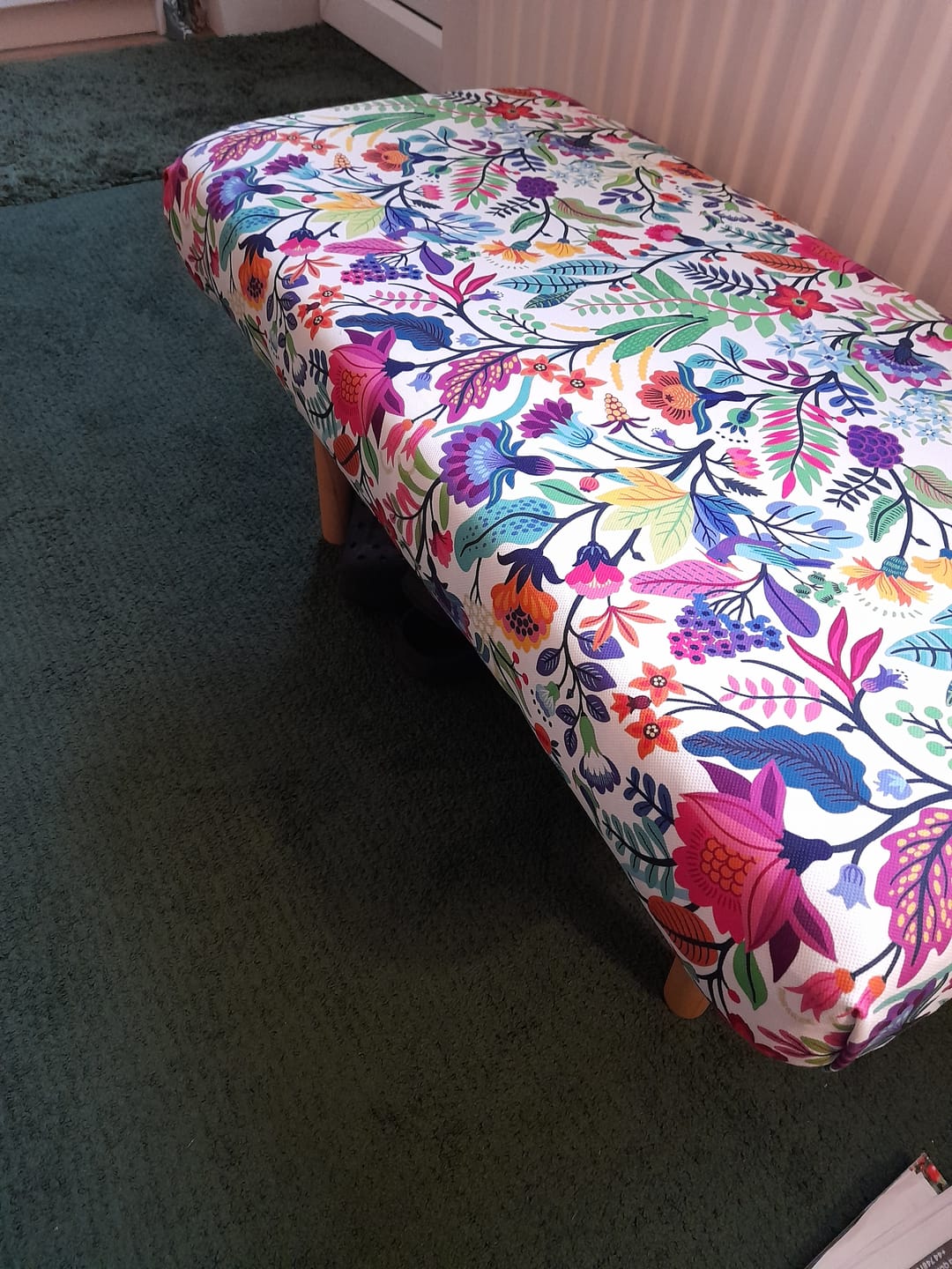 Customer photo review of Mexican Flowers Fabric by the Metre