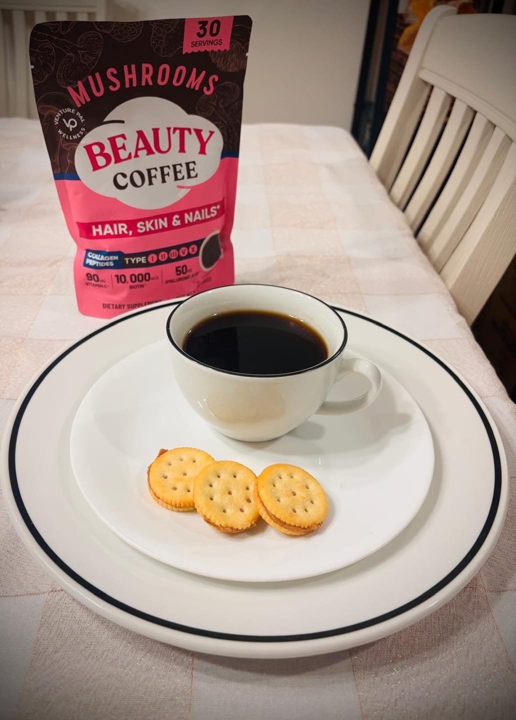 Customer photo review of Mushroom Beauty Coffee - 30 servings